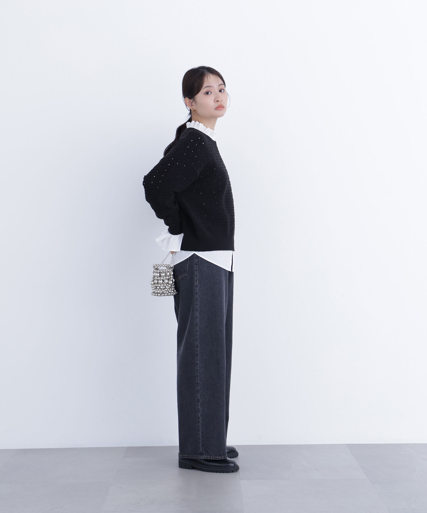  「〈N.〉 アイレットニットプルオーバー」|ニット・セーター|