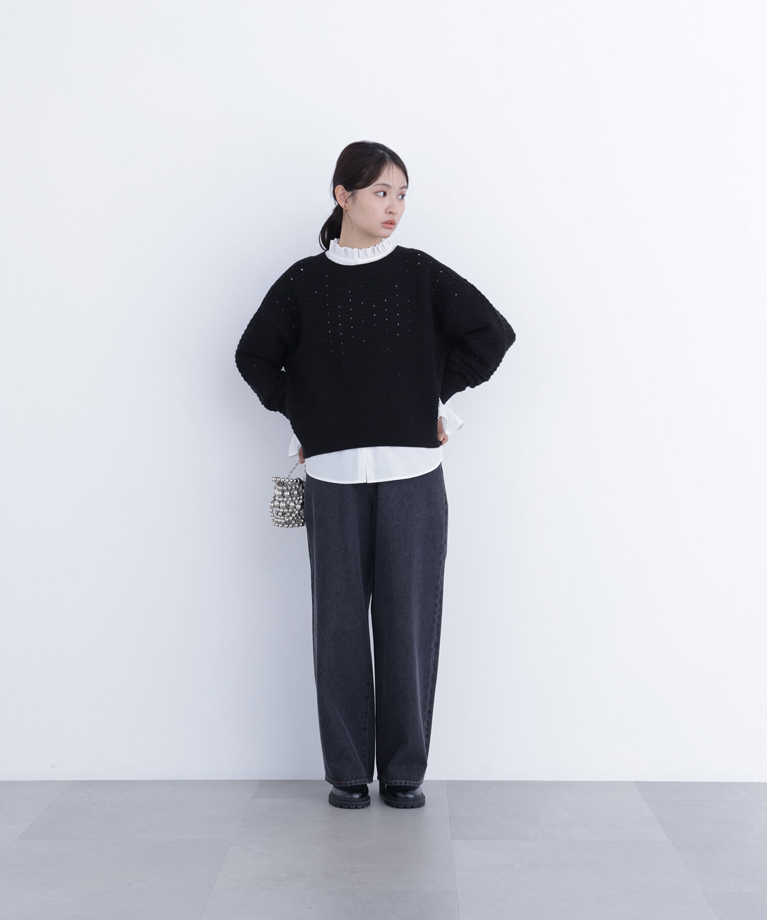  「〈N.〉 アイレットニットプルオーバー」|ニット・セーター|