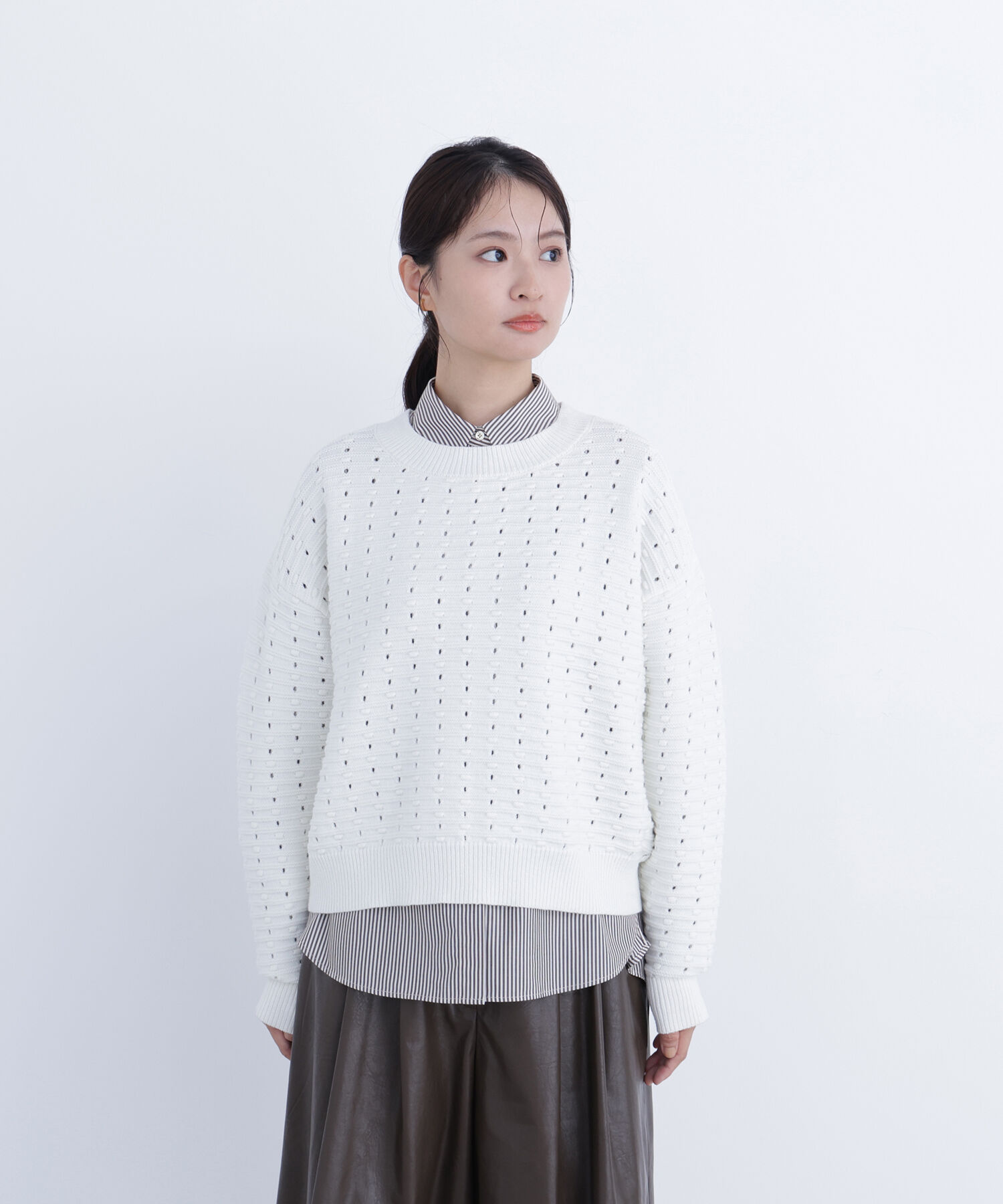  「〈N.〉 アイレットニットプルオーバー」|ニット・セーター|