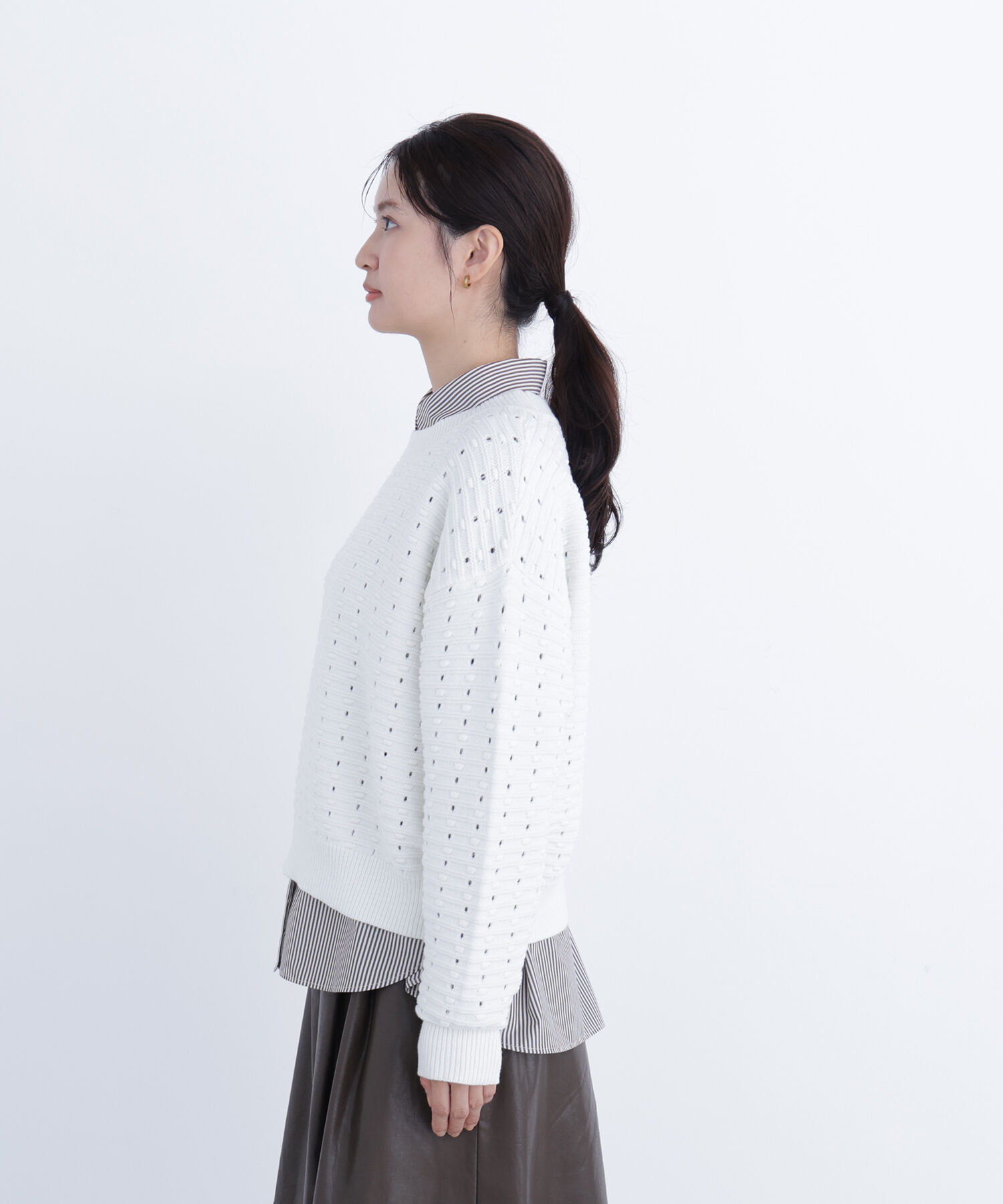  「〈N.〉 アイレットニットプルオーバー」|ニット・セーター|