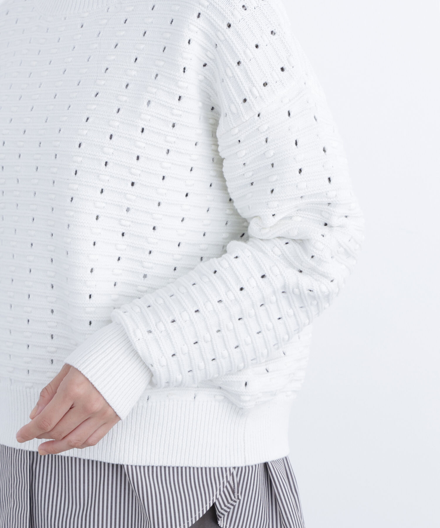  「〈N.〉 アイレットニットプルオーバー」|ニット・セーター|