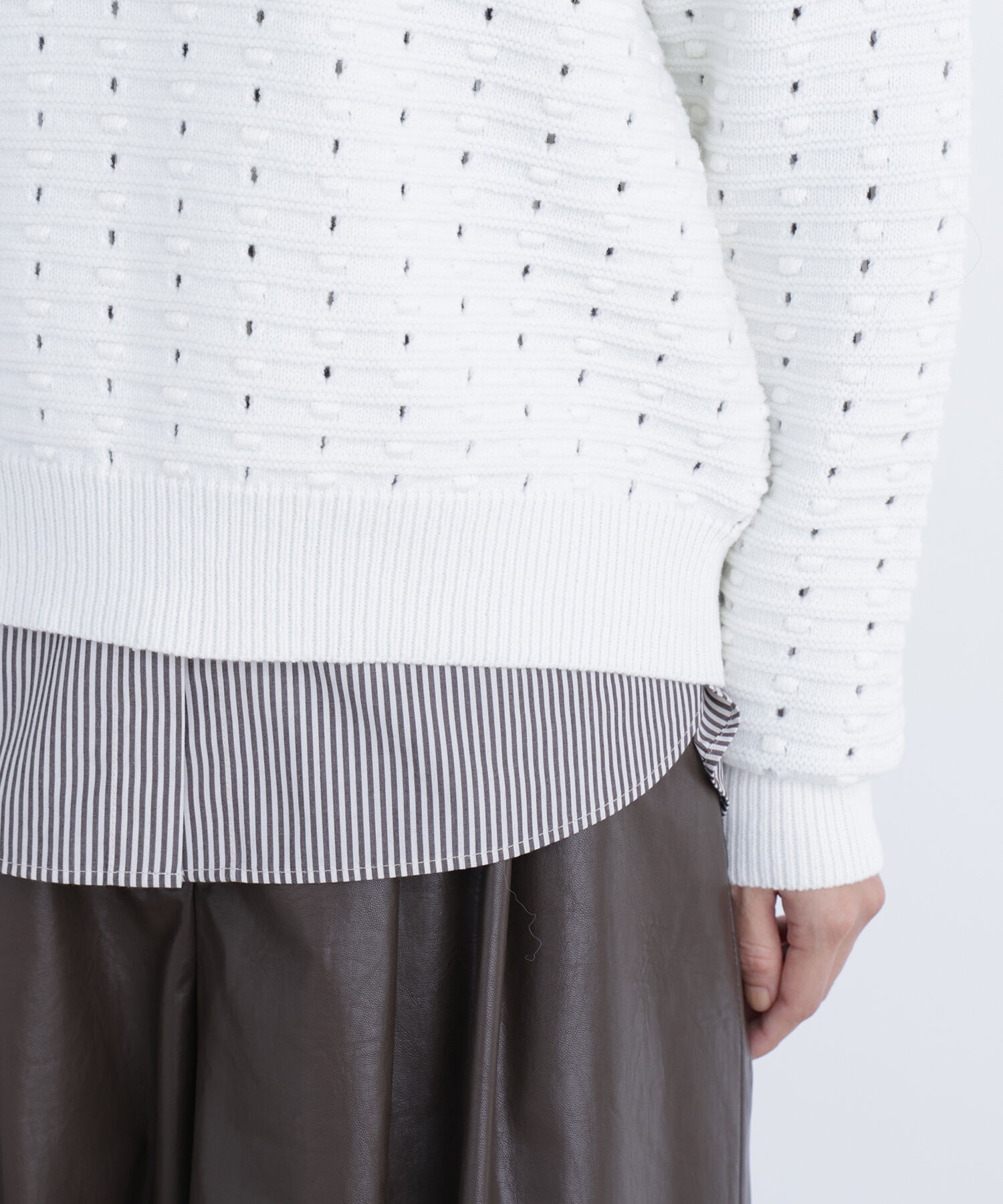  「〈N.〉 アイレットニットプルオーバー」|ニット・セーター|