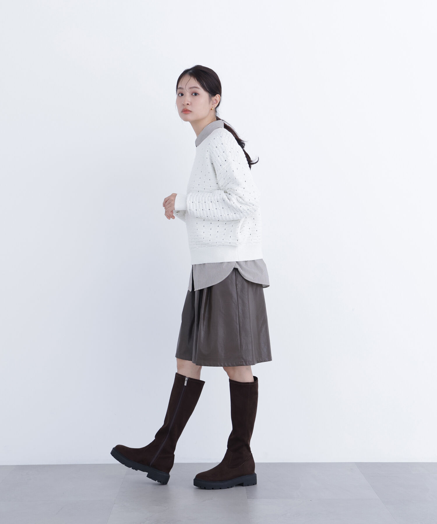  「〈N.〉 アイレットニットプルオーバー」|ニット・セーター|