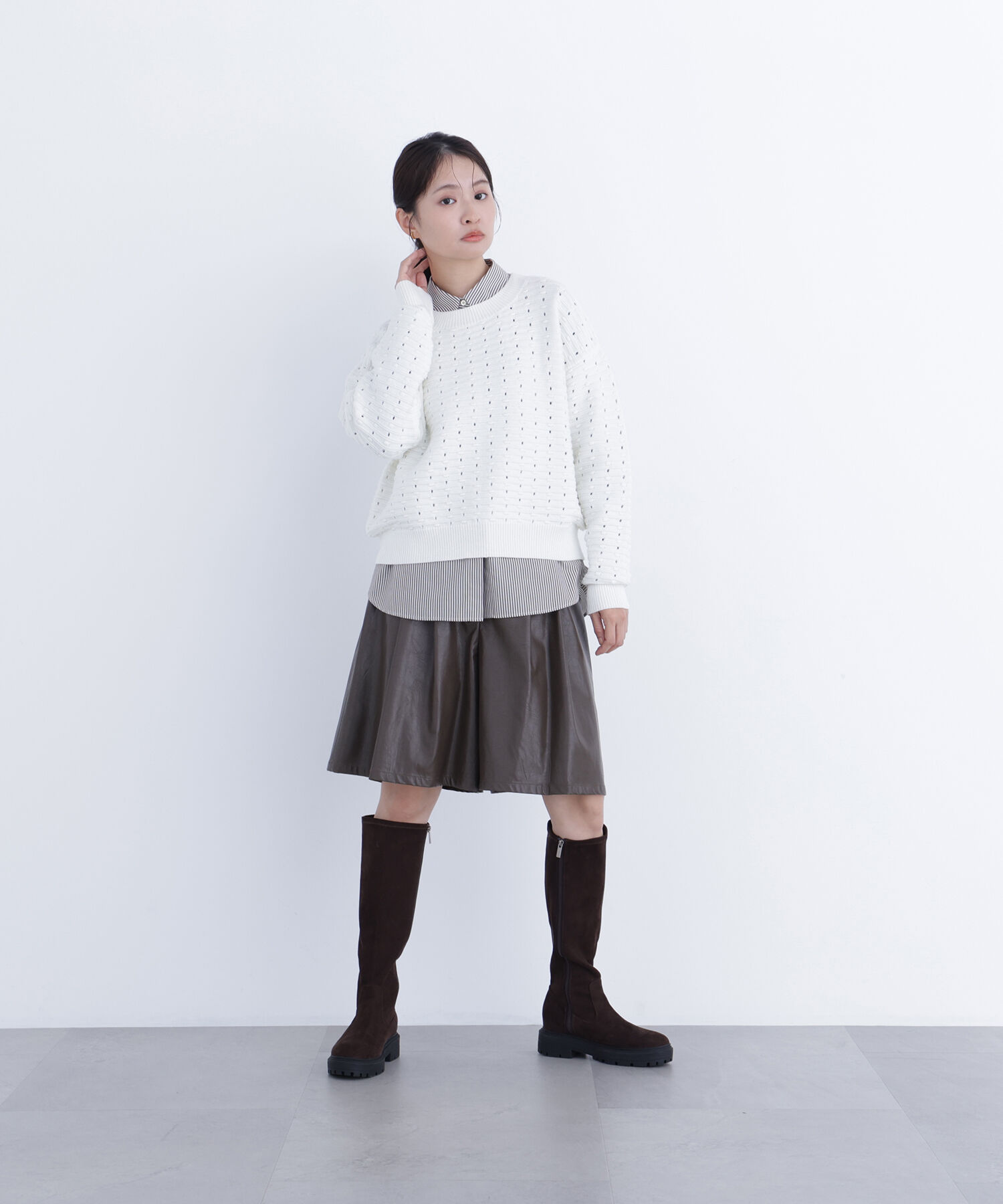  「〈N.〉 アイレットニットプルオーバー」|ニット・セーター|