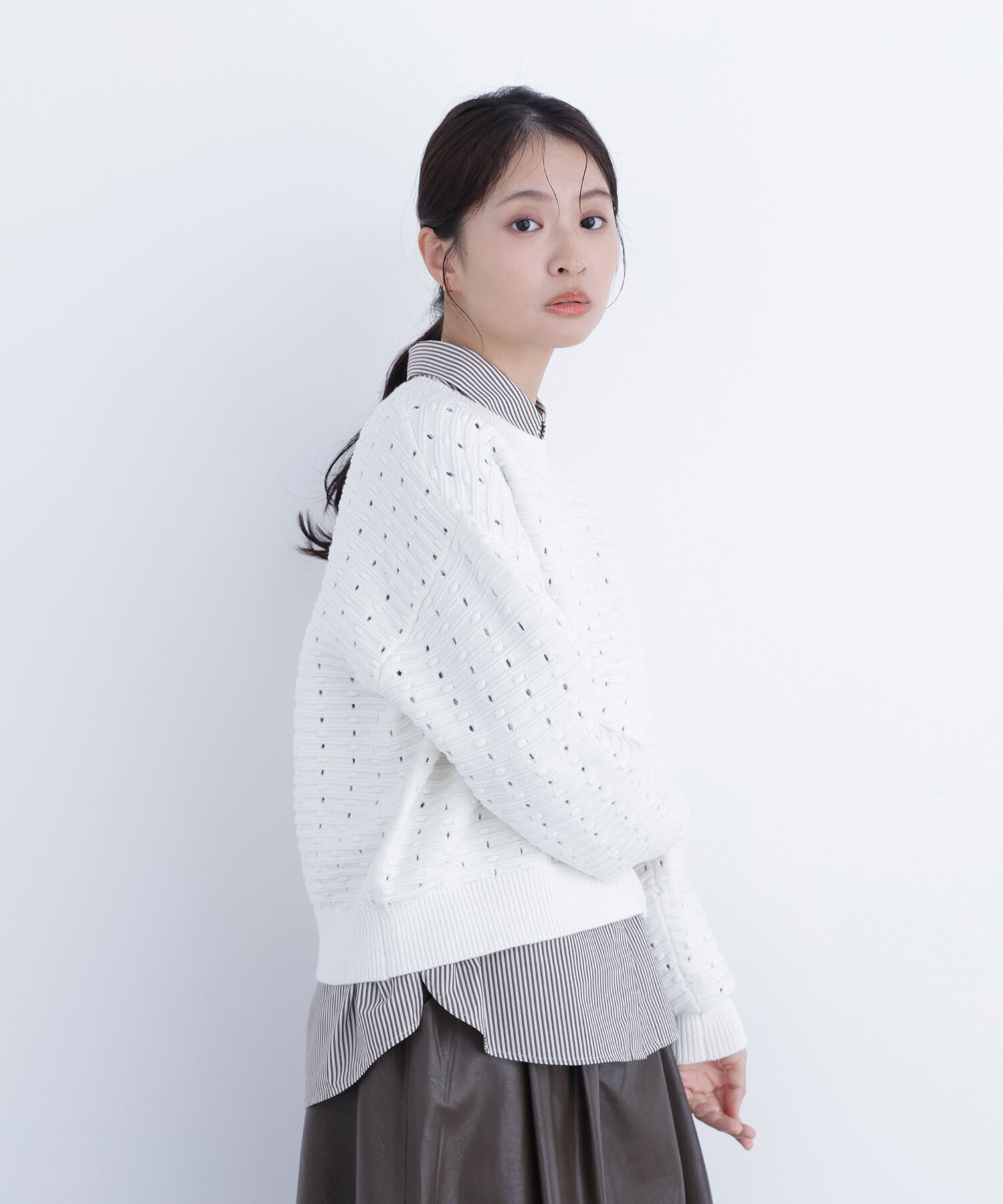  「〈N.〉 アイレットニットプルオーバー」|ニット・セーター|