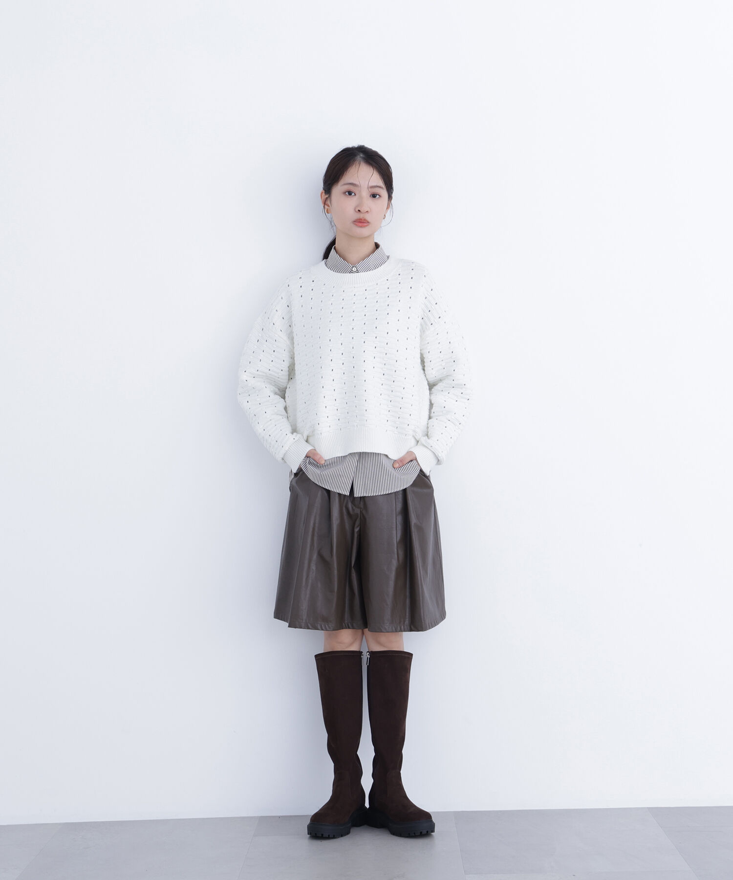  「〈N.〉 アイレットニットプルオーバー」|ニット・セーター|