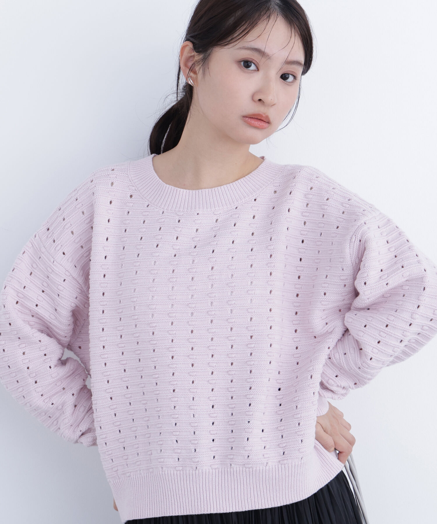  「〈N.〉 アイレットニットプルオーバー」|ニット・セーター|