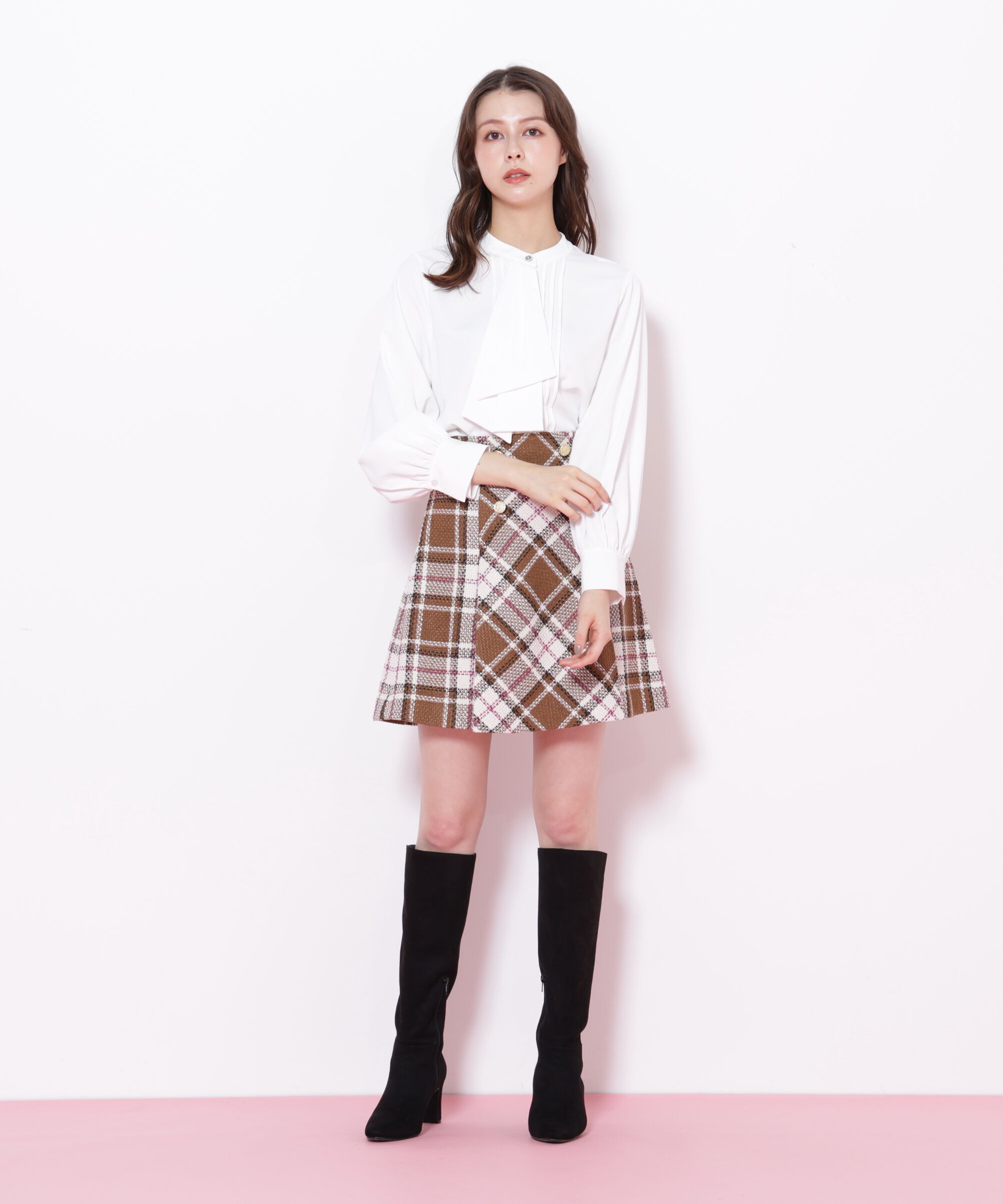  「ドレープピンタックブラウス」|シャツ・ブラウス|