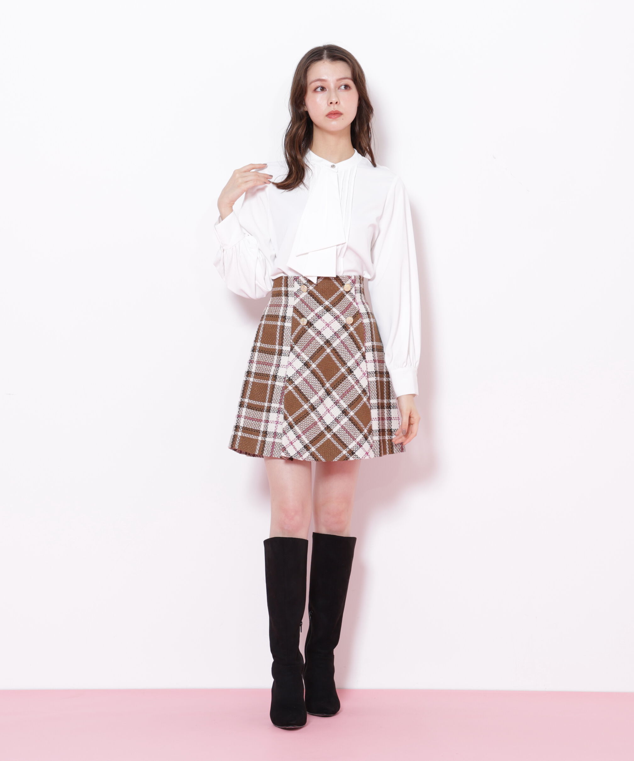  「ドレープピンタックブラウス」|シャツ・ブラウス|