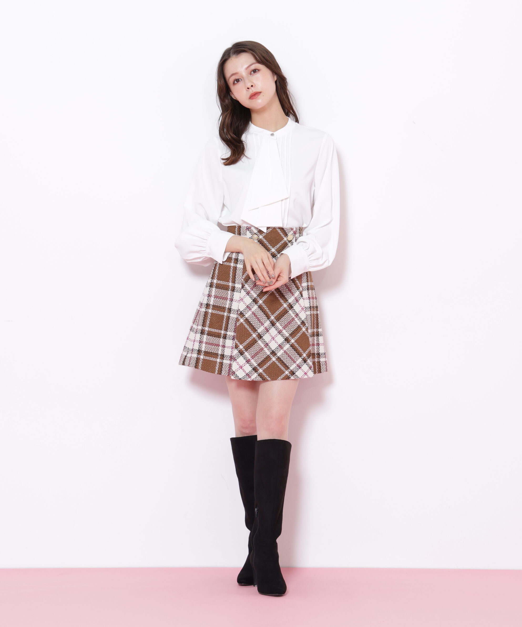  「ドレープピンタックブラウス」|シャツ・ブラウス|