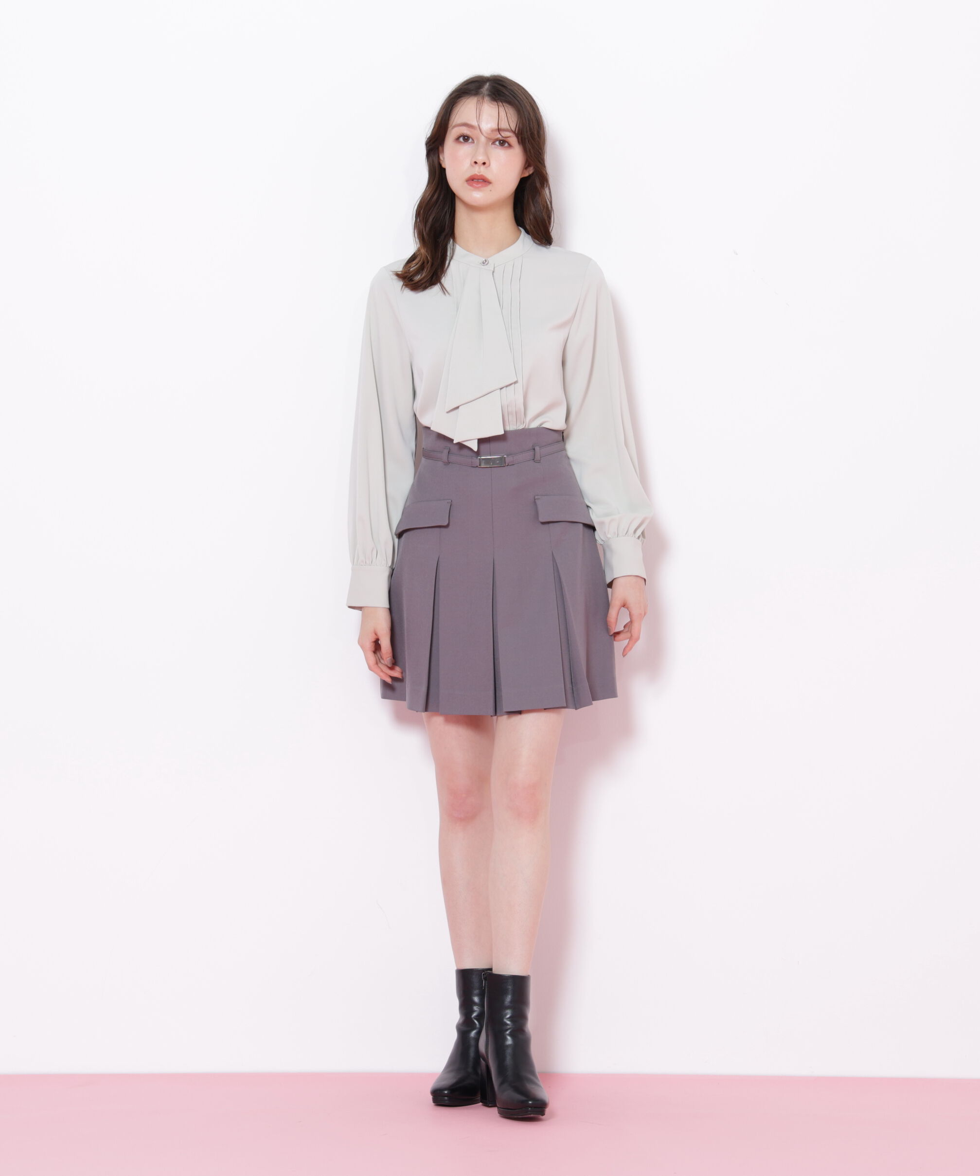  「ドレープピンタックブラウス」|シャツ・ブラウス|