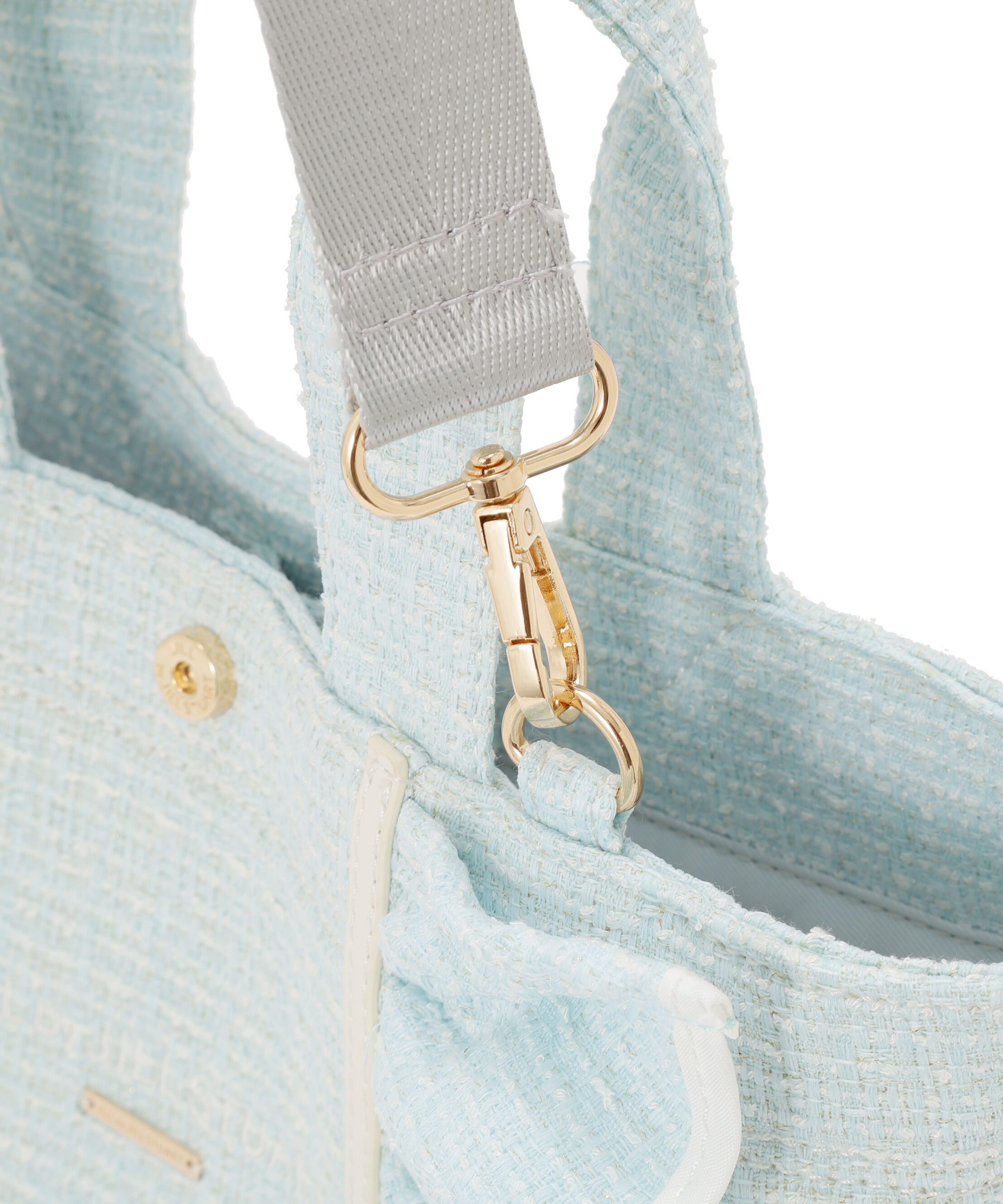  「パステルツイードフレームフリルトートバッグ」|その他|