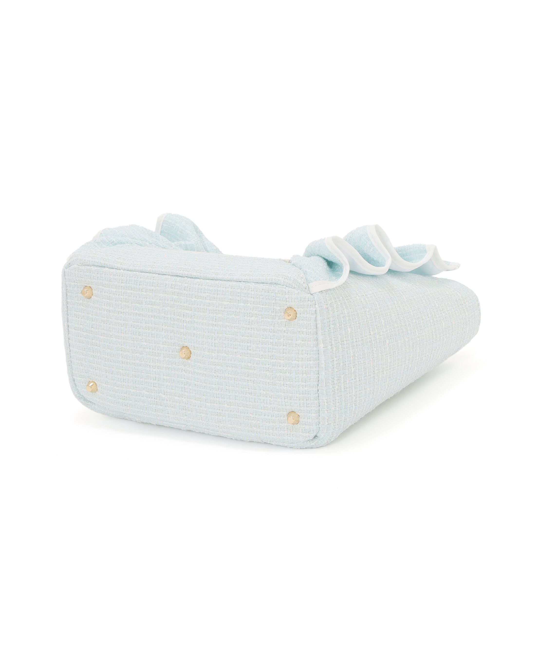  「パステルツイードフレームフリルトートバッグ」|その他|