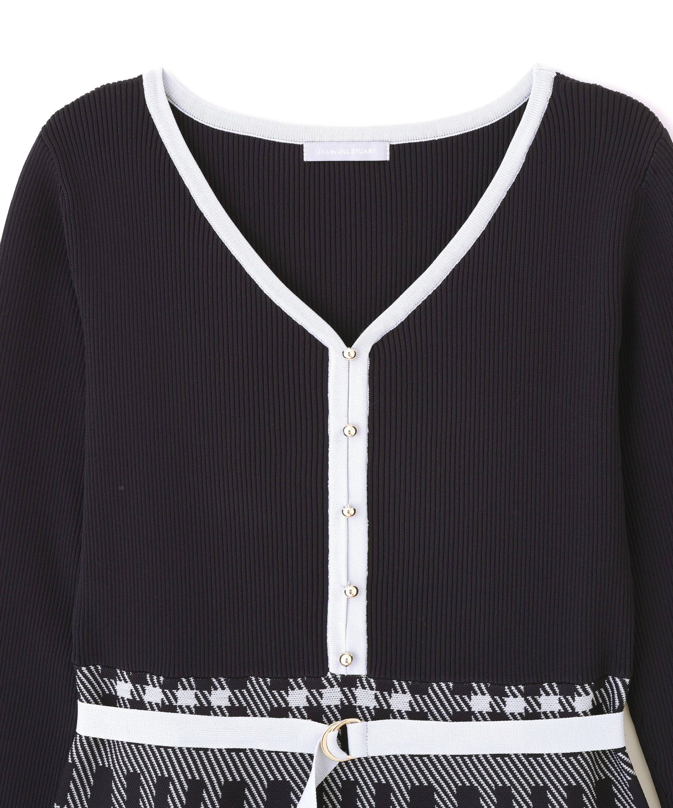  「チェックニットワンピース」|ワンピース|