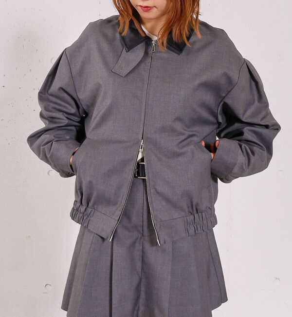 archives「２ｗａｙレザーカラーブルゾン」|テーラードジャケット|