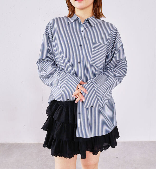 archives「ストライプミドルシャツ」|シャツ・ブラウス|