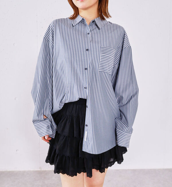 archives「ストライプミドルシャツ」|シャツ・ブラウス|