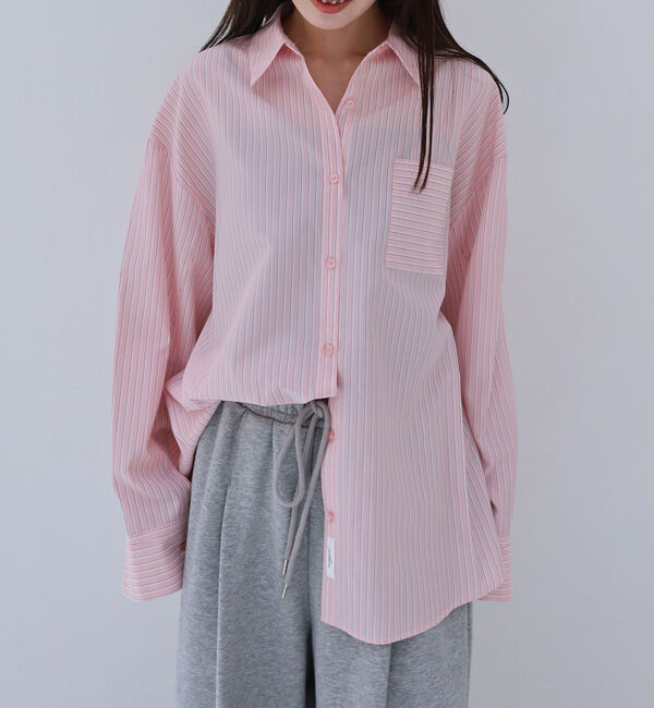 archives「ストライプミドルシャツ」|シャツ・ブラウス|