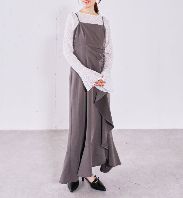 archives「ラッフルチェックキャミワンピース」|ワンピース|