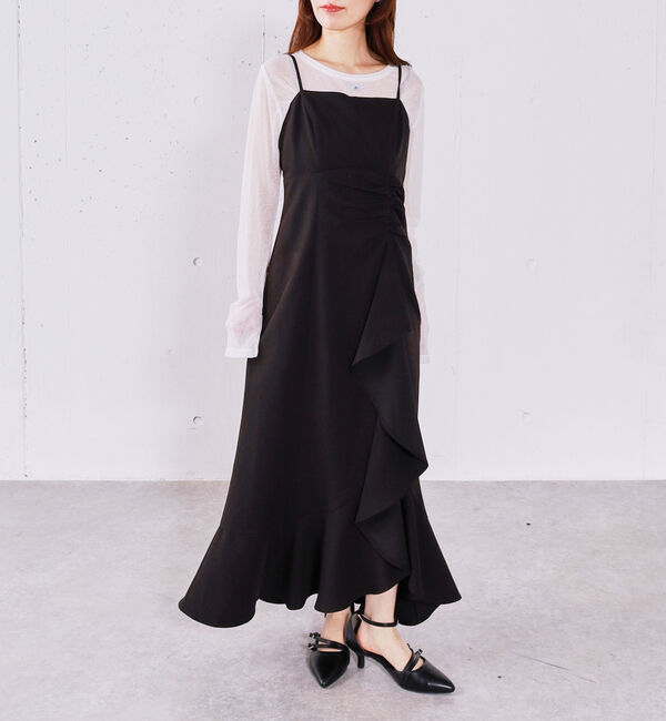 archives「ラッフルチェックキャミワンピース」|ワンピース|