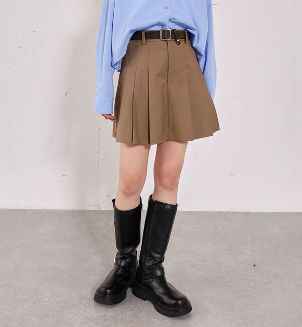 archives「ベルト付きプリーツミニＳＫ」|スカート|
