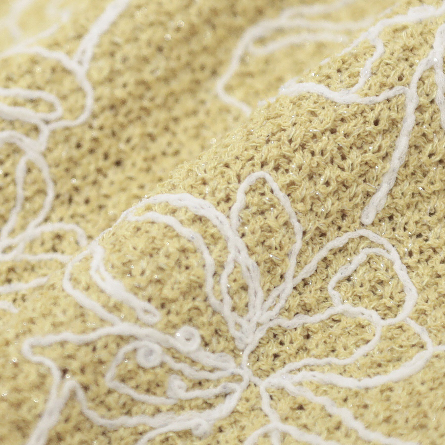 SHOO･LA･RUE「【S-LL】花柄刺繍ブークレニット」|ニット・セーター|