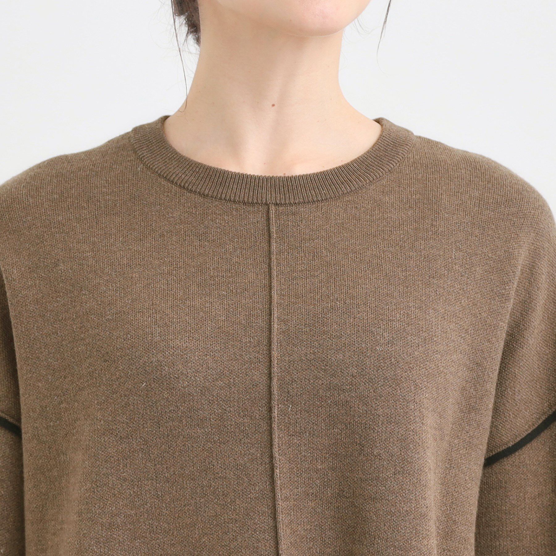 SHOO･LA･RUE「【洗濯機可/毛玉レス】上品に体型カバー チュニックニットワンピース」|チュニック|