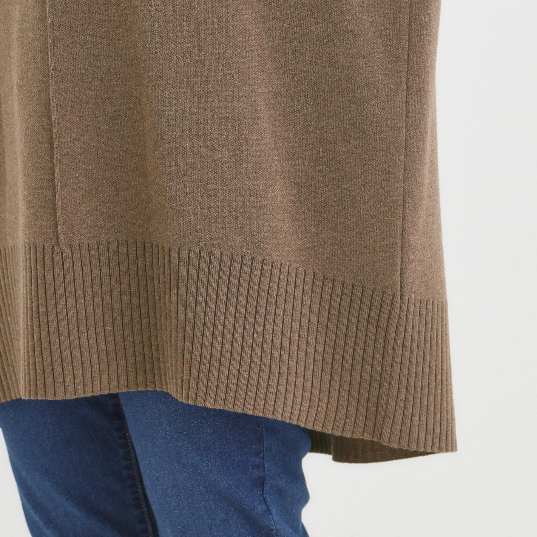 SHOO･LA･RUE「【洗濯機可/毛玉レス】上品に体型カバー チュニックニットワンピース」|チュニック|