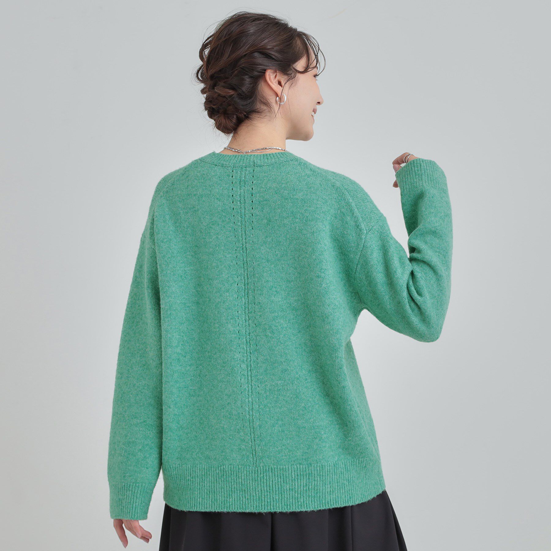 SHOO･LA･RUE「【洗濯機可】選べる８色で色違いも欲しくなる ふんわりゆるニット」|ニット・セーター|