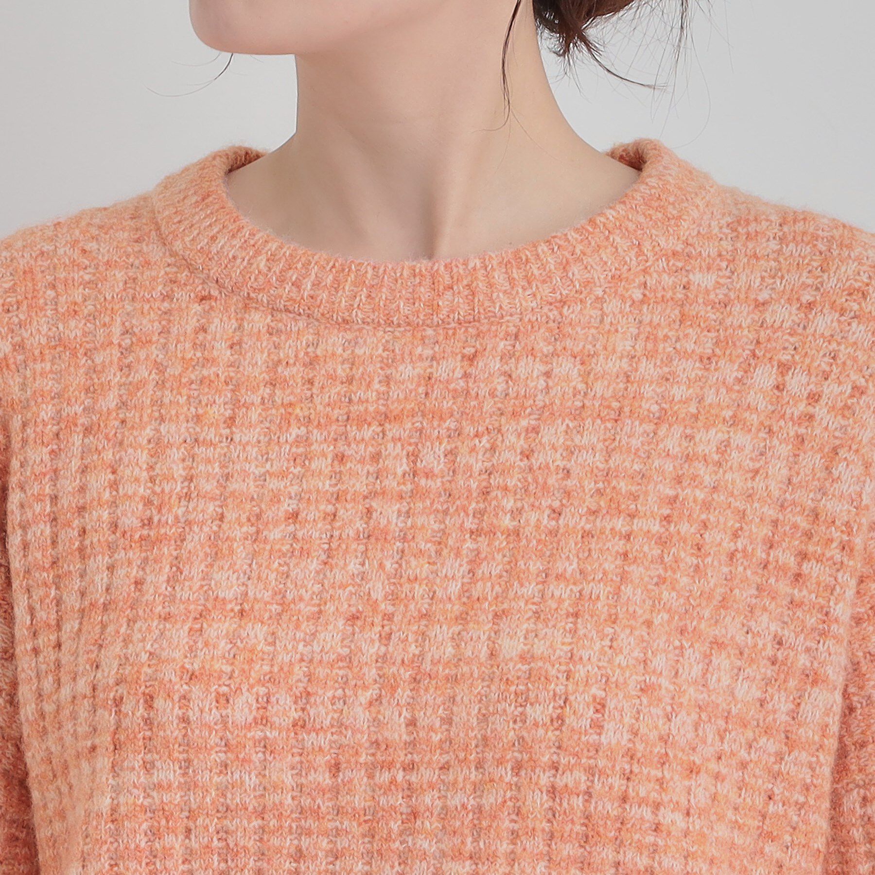 SHOO･LA･RUE「【洗濯機可】ふわふわミックスカラーニット」|ニット・セーター|