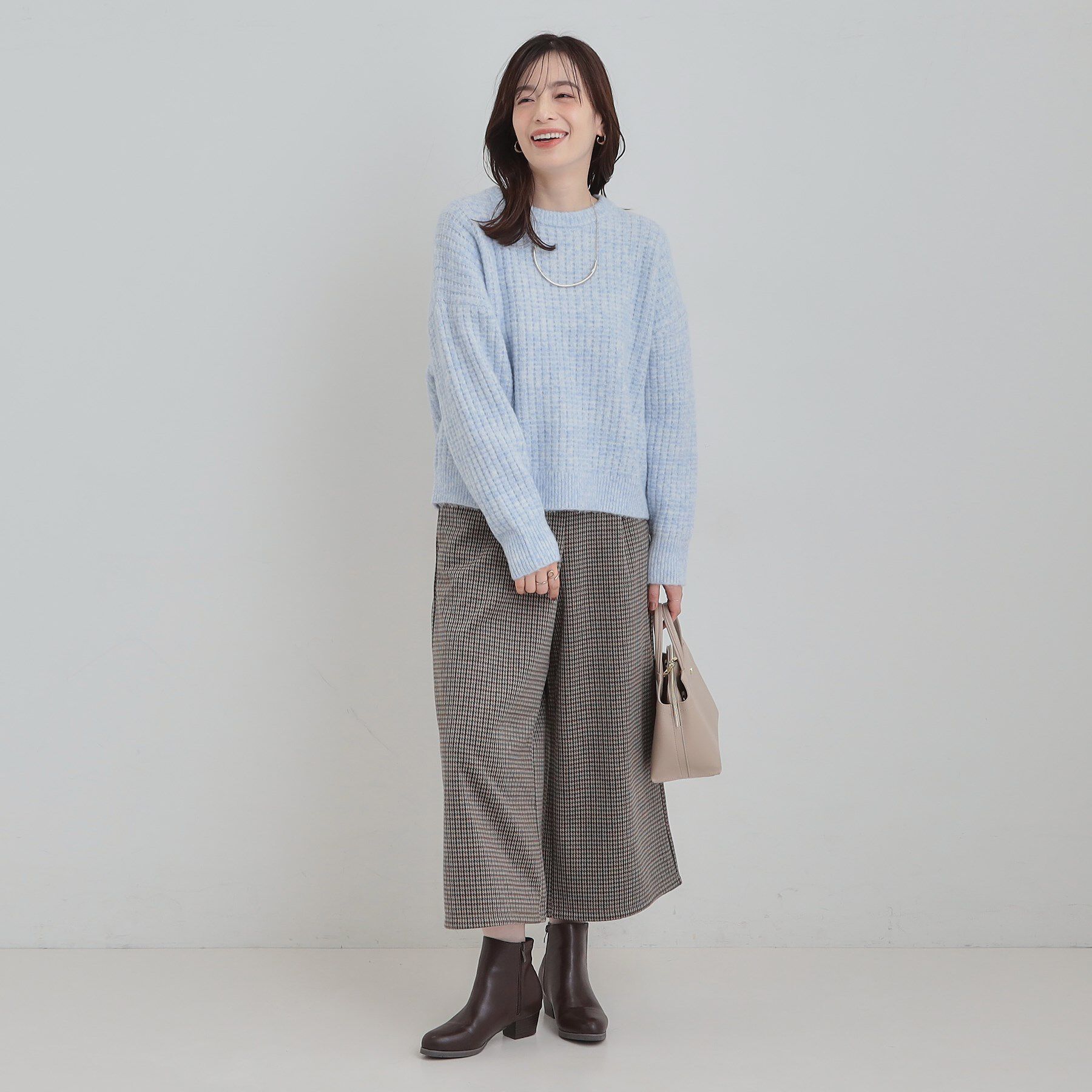 SHOO･LA･RUE「【洗濯機可】ふわふわミックスカラーニット」|ニット・セーター|