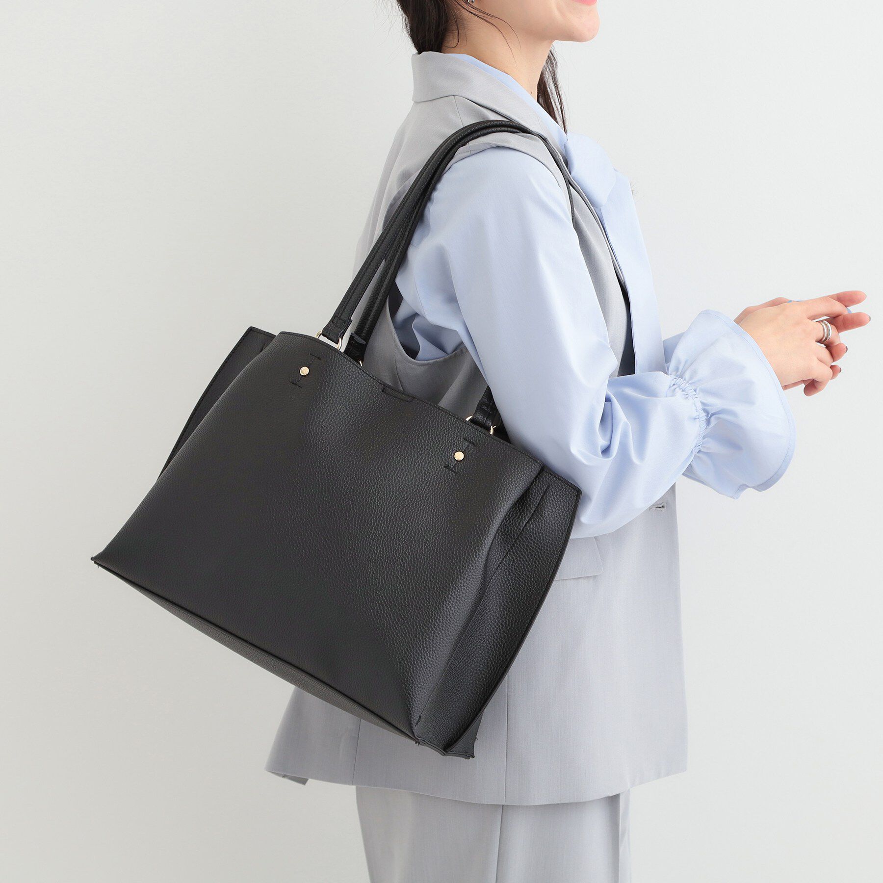 SHOO･LA･RUE「【軽量】ふわっと軽いトートバッグ【A4】」|トートバッグ|