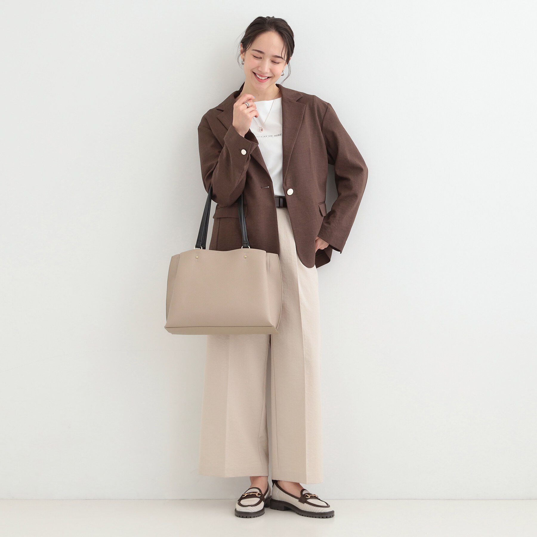 SHOO･LA･RUE「【軽量】ふわっと軽いトートバッグ【A4】」|トートバッグ|