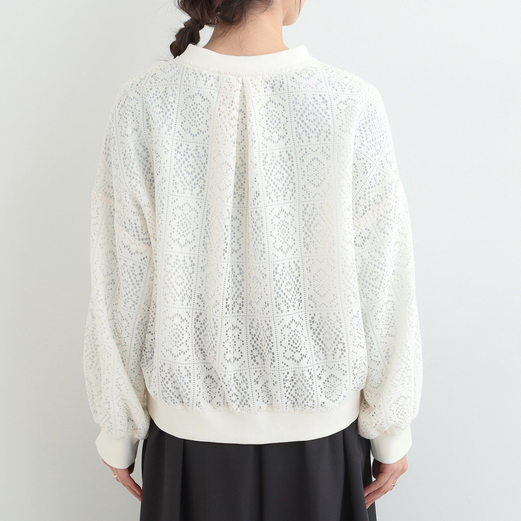 SHOO･LA･RUE「レースリブブルゾン」|ブルゾン・スタジャン|