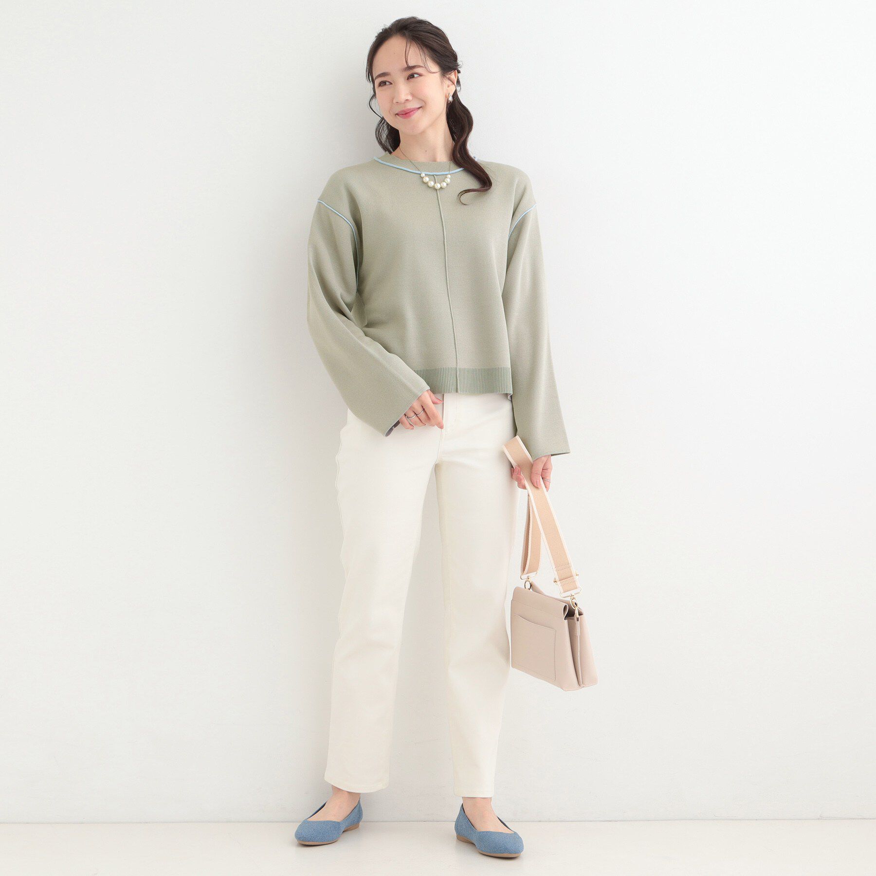 SHOO･LA･RUE「ダブルフェイス配色ニット」|ニット・セーター|