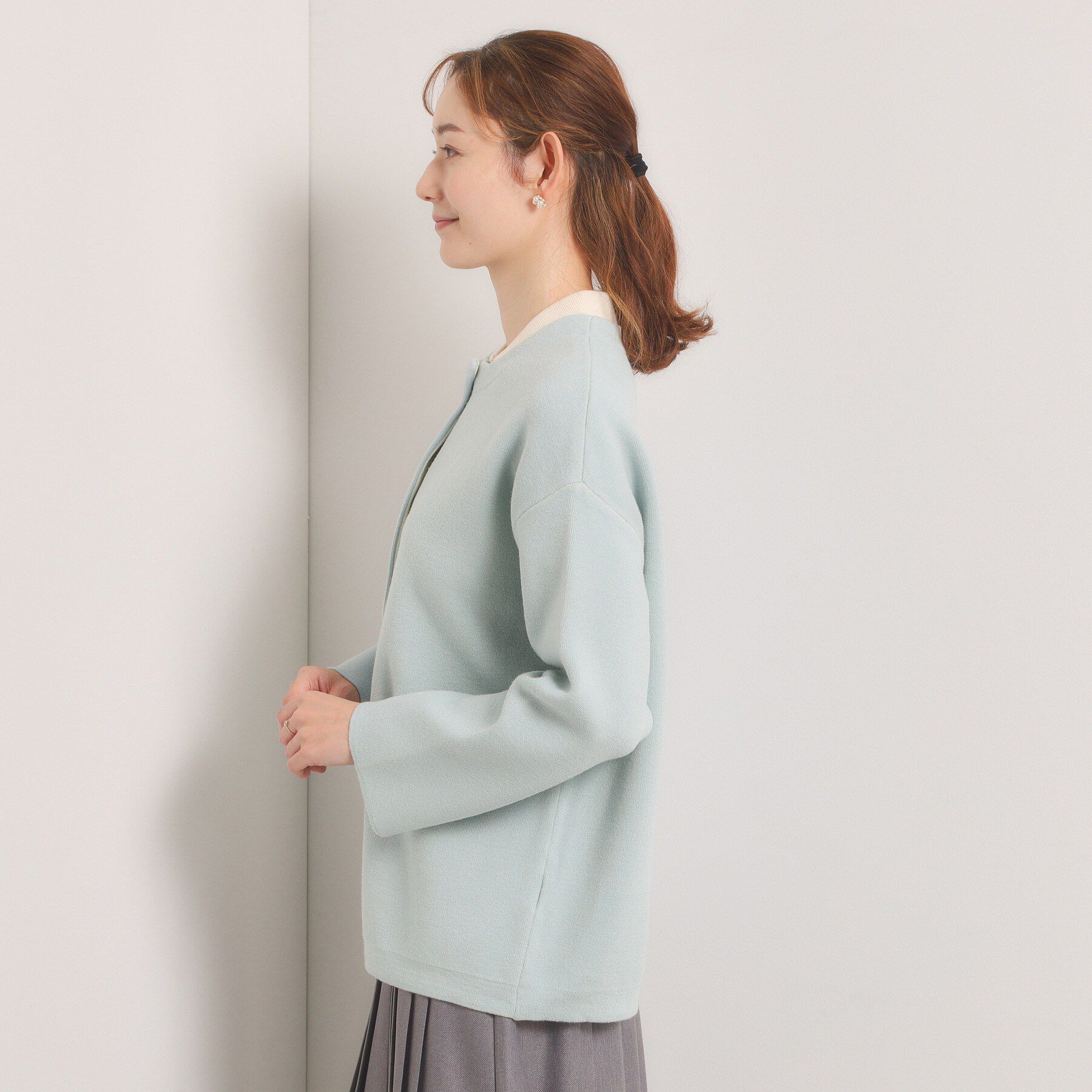 ITS&rsquo;DEMO「【手洗い可】Wフェイスニットコーディガン」|カーディガン|