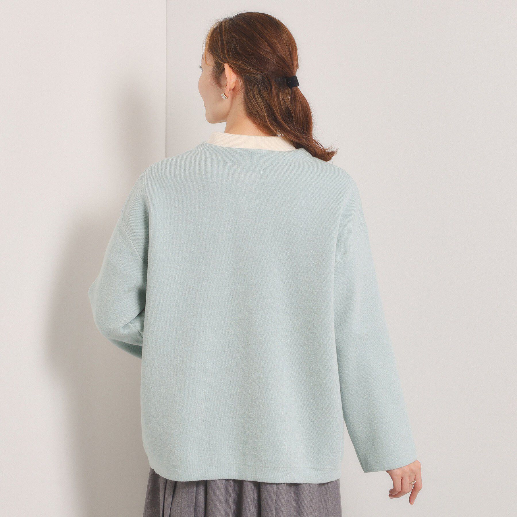 ITS&rsquo;DEMO「【手洗い可】Wフェイスニットコーディガン」|カーディガン|