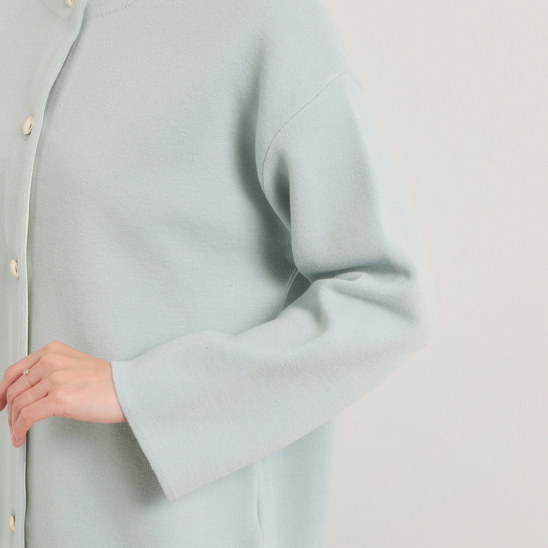 ITS&rsquo;DEMO「【手洗い可】Wフェイスニットコーディガン」|カーディガン|