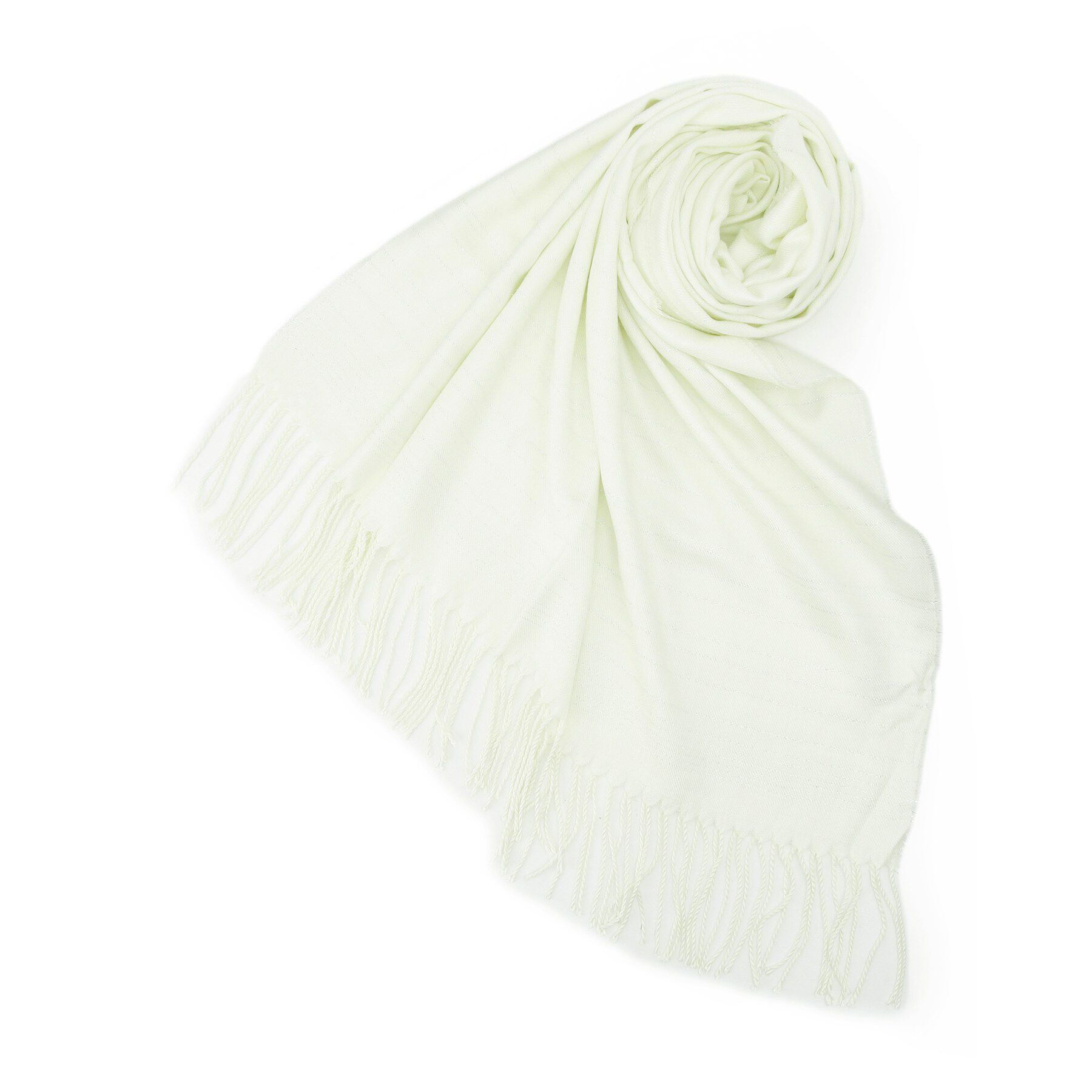 ITS&rsquo;DEMO「【手洗い可】ラメボーダーストール」|ストール|ミントグリーン(02