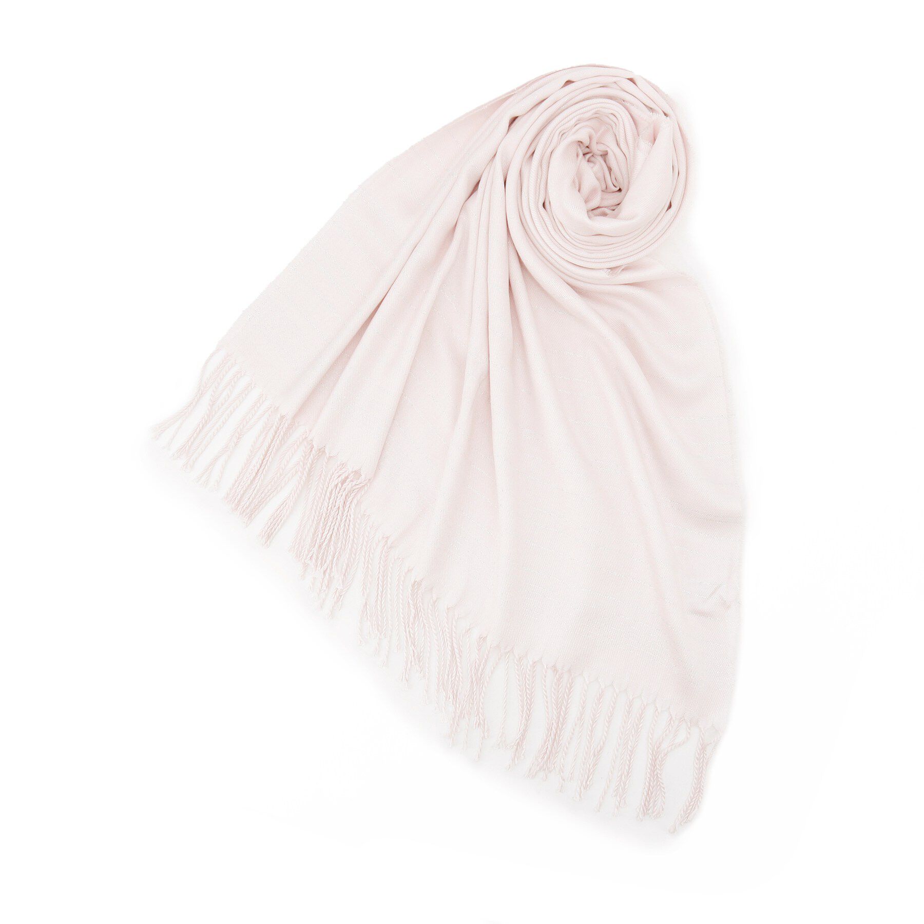 ITS&rsquo;DEMO「【手洗い可】ラメボーダーストール」|ストール|パープル(081)