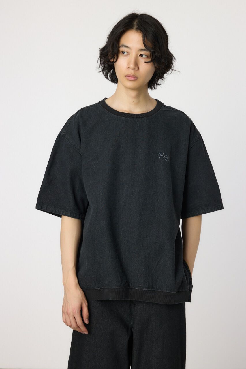 RODEO CROWNS「サイドジップデニムトップス」|シャツ・ブラウス|BLK