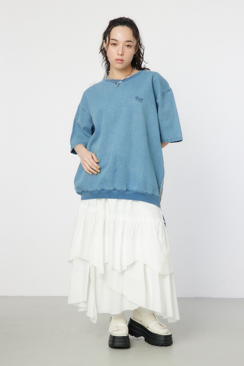 RODEO CROWNS「サイドジップデニムトップス」|シャツ・ブラウス|