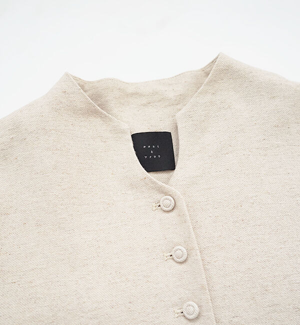 オオカミとフクロウ「オオカミとはじまりの季節に」|ノーカラージャケット|