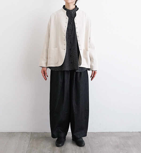 オオカミとフクロウ「オオカミとはじまりの季節に」|ノーカラージャケット|