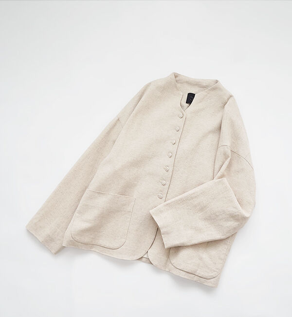 オオカミとフクロウ「オオカミとはじまりの季節に」|ノーカラージャケット|