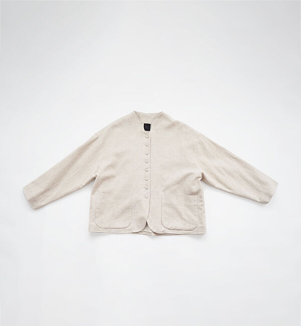 オオカミとフクロウ「オオカミとはじまりの季節に」|ノーカラージャケット|