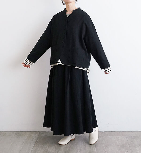 オオカミとフクロウ「オオカミとはじまりの季節に」|ノーカラージャケット|