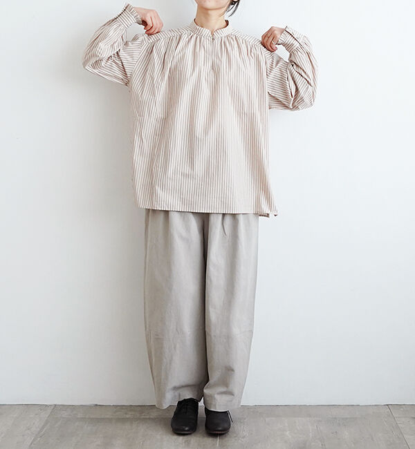 オオカミとフクロウ「フクロウとまひるの月のリリーワルツ&ldquo;ブラウス&rdquo;」|シャツ・ブラウス|