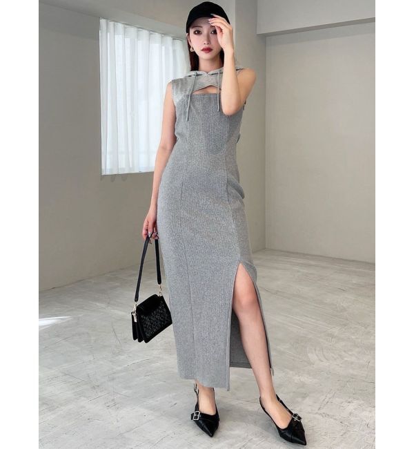 RESEXXY「カットアウトフーディワンピース」|ワンピース|