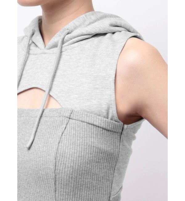 RESEXXY「カットアウトフーディワンピース」|ワンピース|